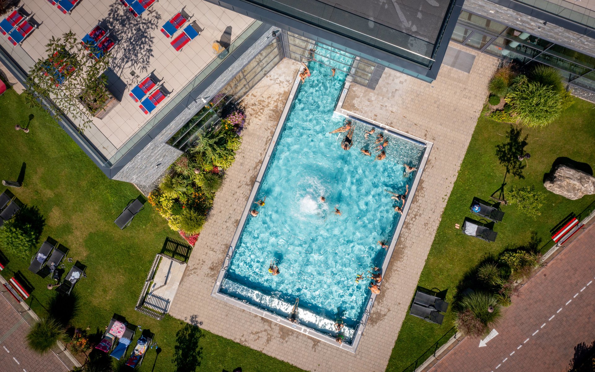 Aussenpool beheizt